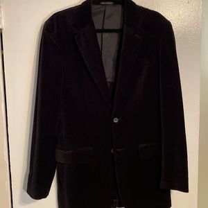 Mens Alfani Blk Velvet Sm. Blazer